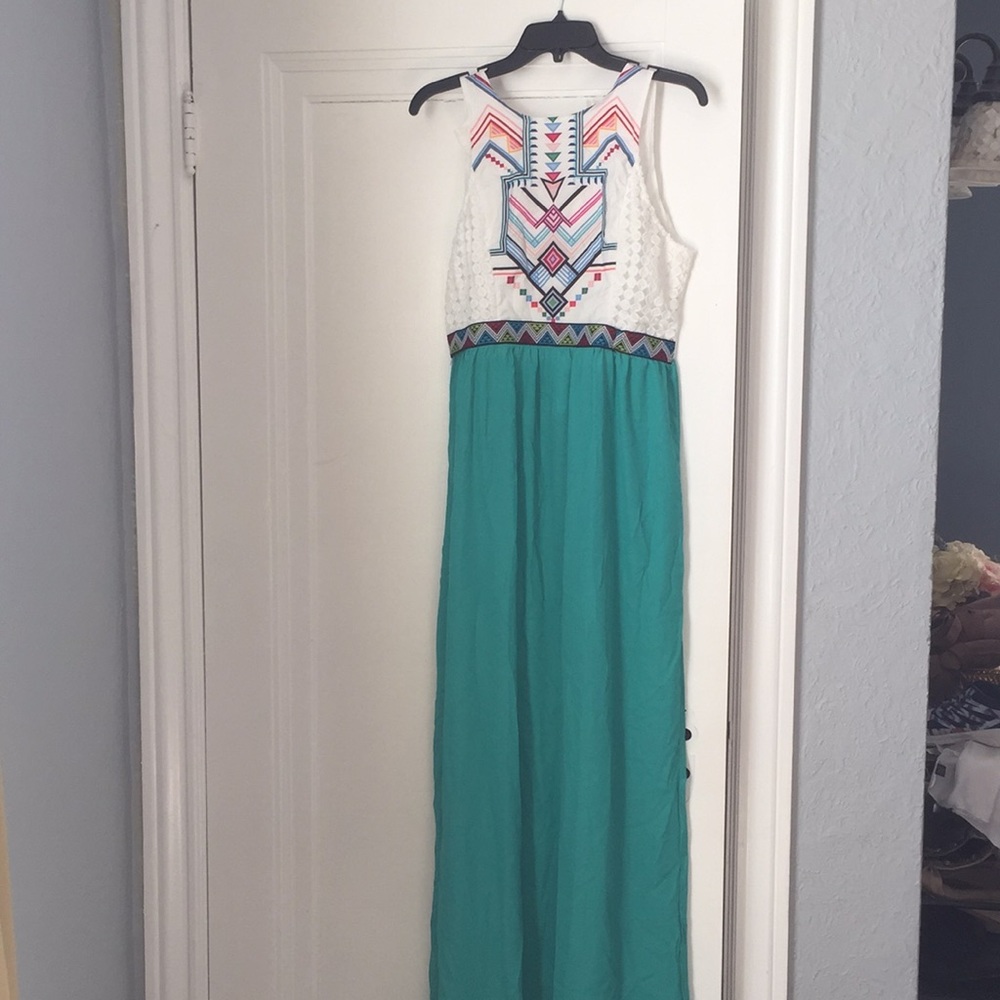 Tribal print maxi dress